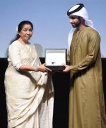 Asha Bhosle at Abu Dhabi film festival on 10th Dec 2014